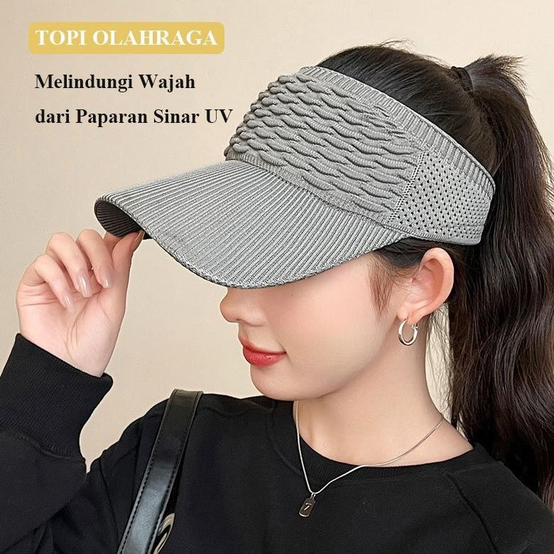 Ready Vary Vase Topi Golf Tennis Rajut Katun Elastis Topi Baseball Gaya Korea Topi Olahraga Wanita S