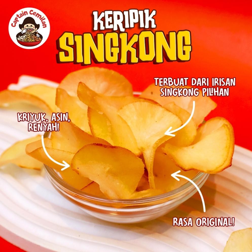 

Keripik Singkong Original 1Kilogram Keripik Singkong Asin Gurih Renyah Isi 1kg 1 Kilo cemilan snack snack kiloan