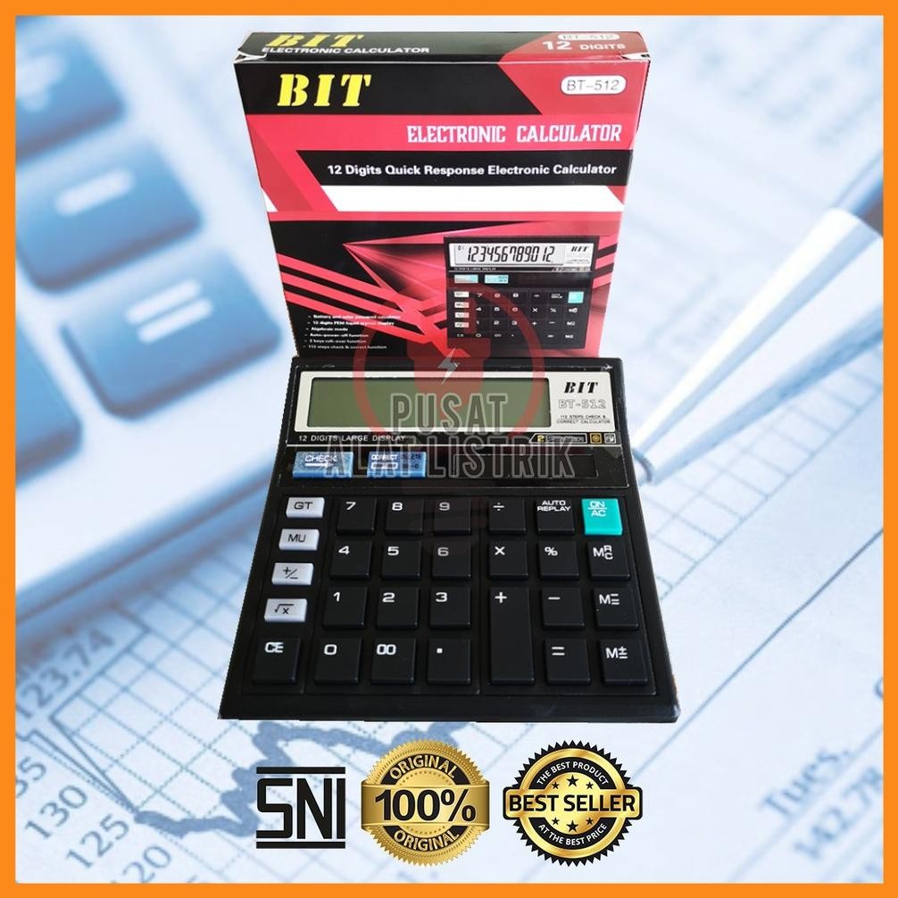 

KALKULATOR CALCULATOR 12 DIGIT 12DIGIT BIT CT-512 CT 512 BT-512