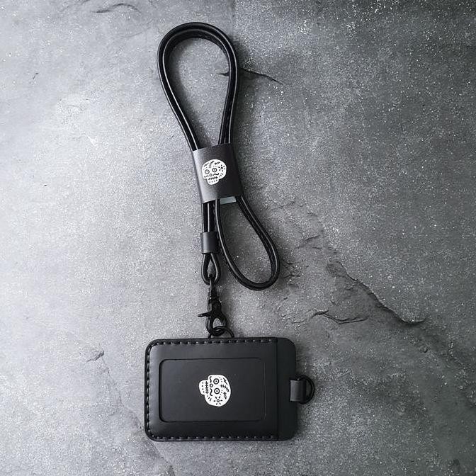 

Bds Maverick - Mens Leather Lanyard Id Card Holder , Double View Co