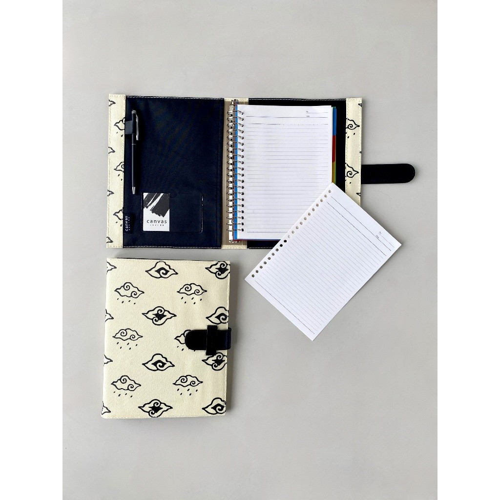 

A5 Binder Awan Beige Canvas Living