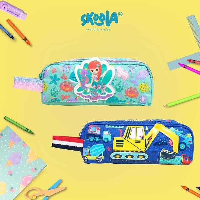 

Skoola Tempat Pensil Pencil Case Stationery Anak Perempuan Lucu Mermaid Excavator - Missy PS