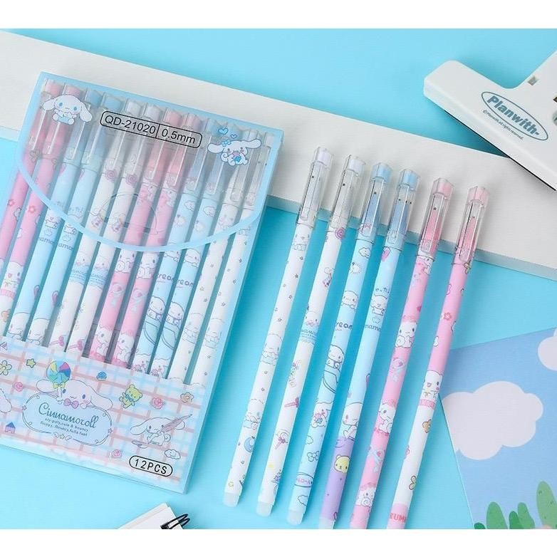 

Sa-324 Bolpoin Tinta Alat Tulis Sekolah / Pulpen Gel Hapus Anak Sd Smp Isi 12 Pcs / Pulpen Erasable Tinta Hitam Sa-324