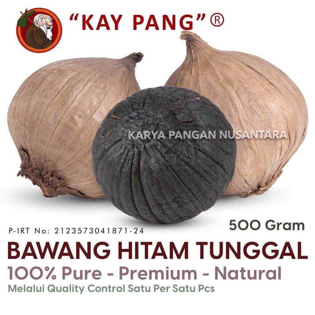 

Bawang Hitam Tunggal 500 Gram / Bawang Lanang / Black Solo Garlic