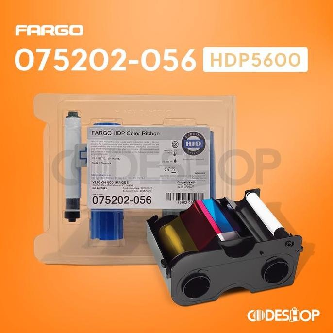 

Fargo Hdp Color Ribbon Ymckh 075202-056 New Stok