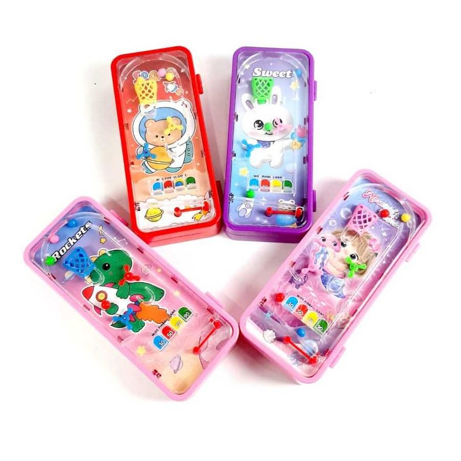 

G-24 Grosir (1Pcs) Kotak Pensil + Game Pinball Mainan Anak Dan Kunci Nomor Uk 20X9X4Cm G-24