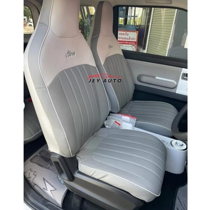 // Sarung Jok Wuling Air Ev Bahan Kulit / Cover Jok Air Ev Premium