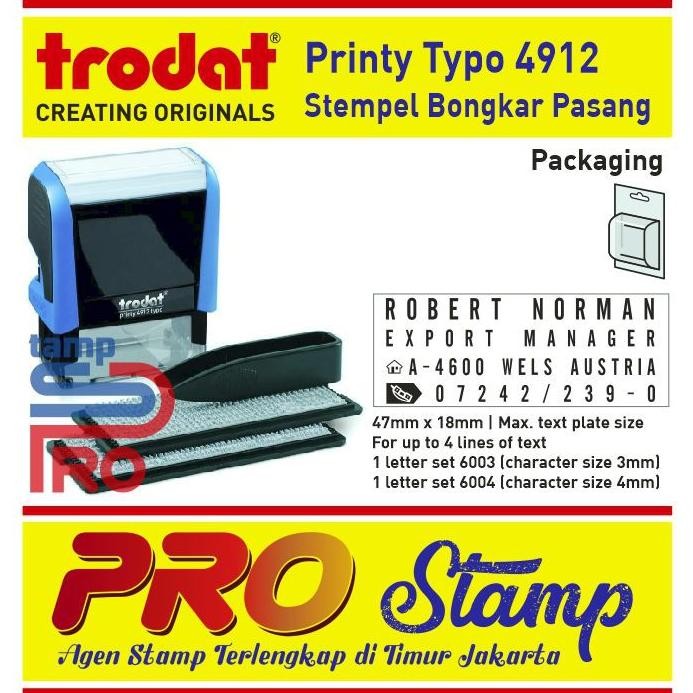 

Stempel Trodat Typo 4912 / Stempel Bongkar Pasang