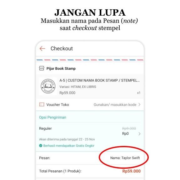 

A-8 | CUSTOM NAMA BOOK STAMP / STEMPEL BUKU NOVEL AESTHETIC PIJARKITA