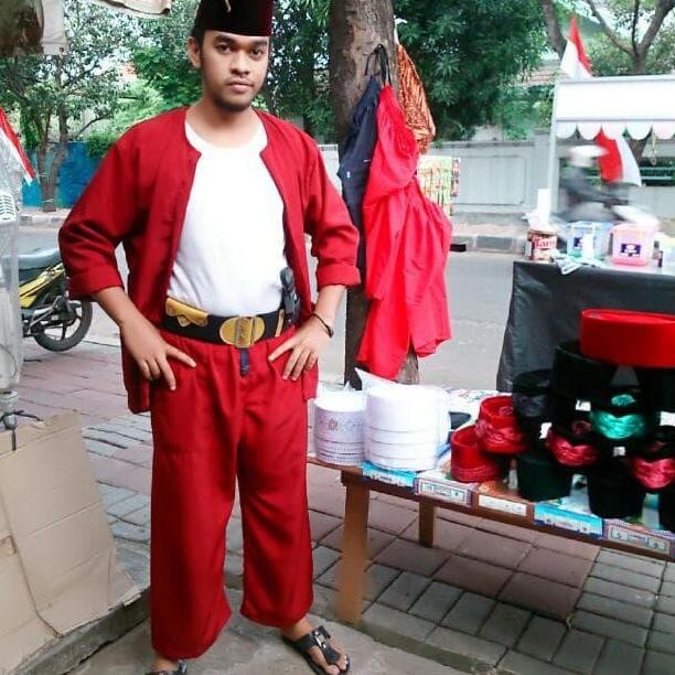 Stelan Baju Pangsi Betawi Setelan Pakaian Adat Betawi Asli