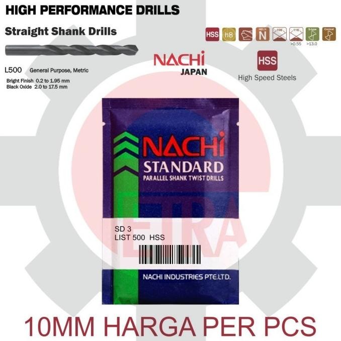 MATA BOR BESI NACHI 10 MM / MATABOR BESI NACHI 10MM ORIGINAL NACHI