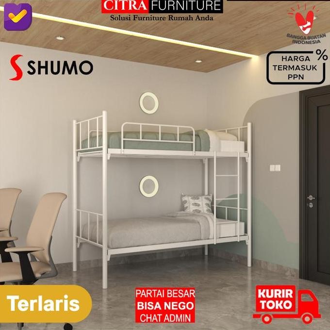 Ranjang Tingkat Besi |Ranjang Susun Minimalis|Kasur Tingkat |90/90