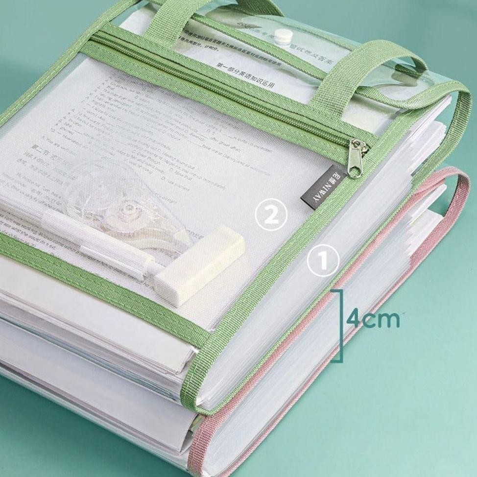 

Map Dokumen Expanding File School Bag 12 Pocket Tas Jinjing Transparan