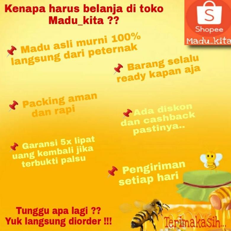 

Madu Kelengkeng Super 1 Kg / Madu Asli Madu Murni 100% Tanpa Campuran / Madu Randu / Madu Rambutan / Madu Multiflora / Madu Kaliandra / Madu Hitam / Madu Klanceng / Madu Hutan Liar / Madu Bawang Lanang / Sarang Madu / Royal Jelly / Madu Putih / Madu Kita
