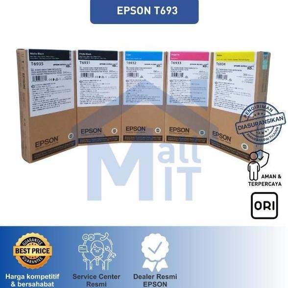 Tinta Catridge Epson T693 Sc-T3270 Sc-T5270 T3270 T5270 T7270 Original New Stok