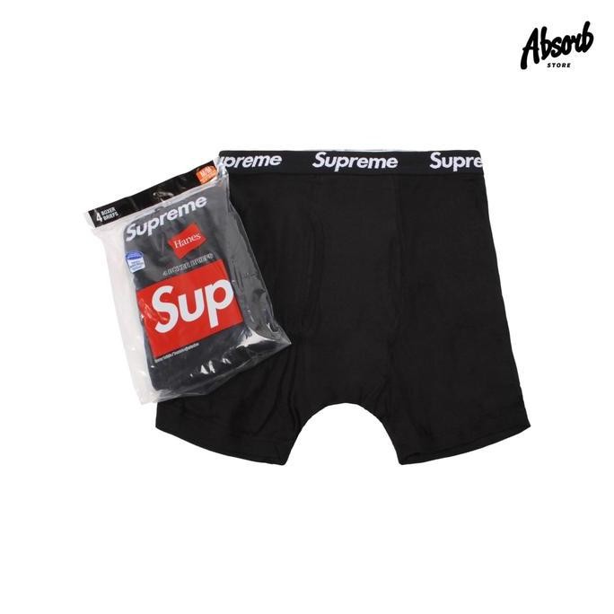 Supreme x Hanes Boxer Briefs (Black)