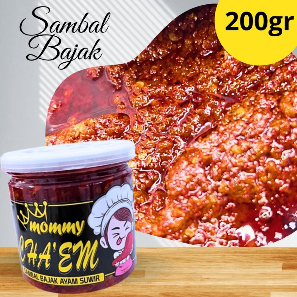 

Sambel Bajak / 130gr / 200 Gr / All Variant / Sambal Mommy Cha'em / Sambel Cabe Merah