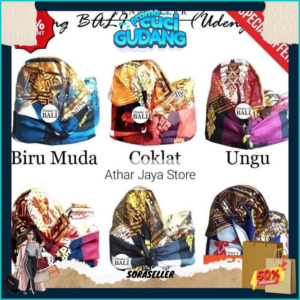 Udeng Bali Jadi / Udeng Bali Instan / Udeng Bali Prada Termurah Banget Original Produk