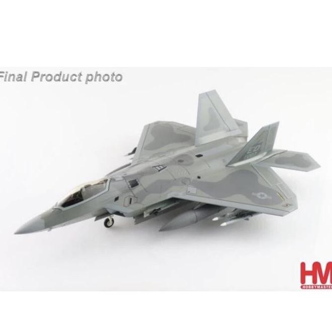 Diecast Pesawat Tempur F-22 Raptor Usaf 1/72 By Hobby Master