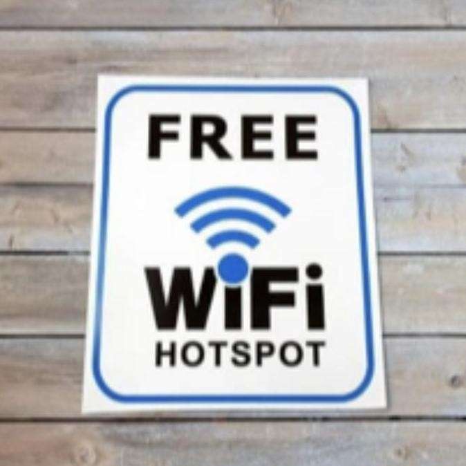 

HARGA DISKON Stiker Free Wifi 20 x 20 cm