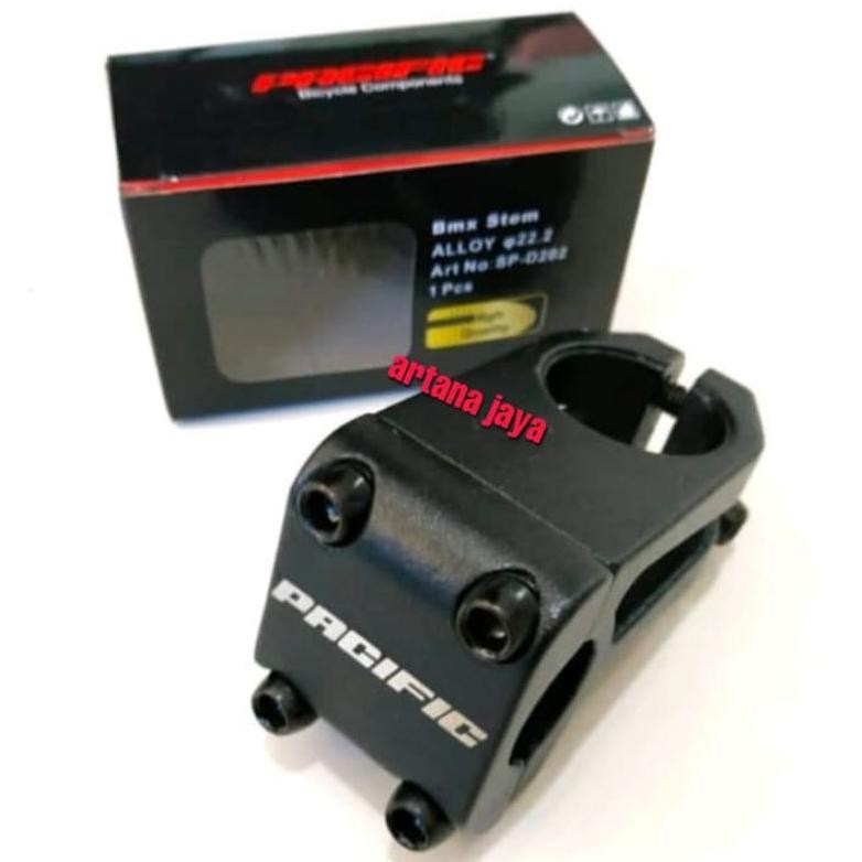 Original Dudukan Stang Sepeda Bmx Pacific Alloy Hitam Sepeda Bmx Ukuran 20 202Spd /Penjepit Stang Se