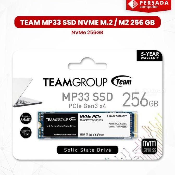 Team MP33 SSD NVMe M.2 / M2 256GB