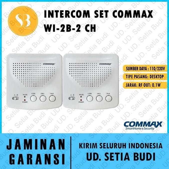 

HRG DISKON Intercom Set COMMAX WI-2B-2 CH Asli dan Bergaransi
