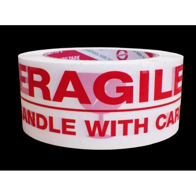 

SALE LAKBAN FRAGILE 100M | ISOLASI HANDLE WITH CARE | FRAGILE (PUTIH)