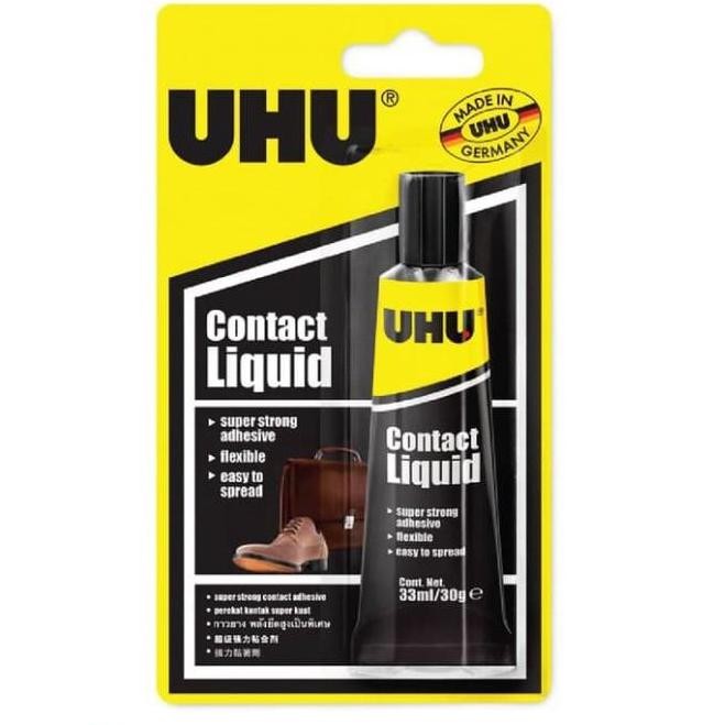 

TERMURAH [ATK] - UHU Household Contact Liquid 33 ml Blister / Perekat sepatu, tas, dll