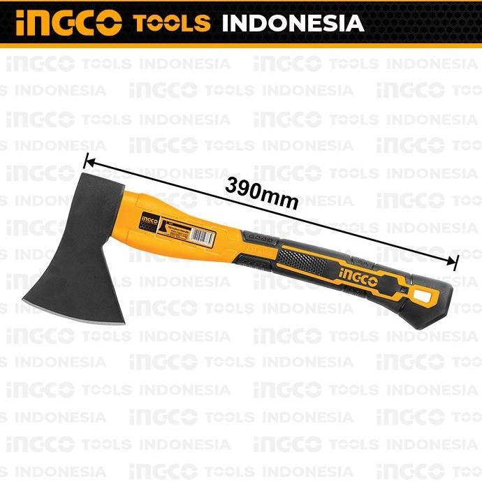Termurah Kapak Axe 600G Baja Ingco Haxs206001 Kampak Kayu Cacah Tulang Potong Set-28