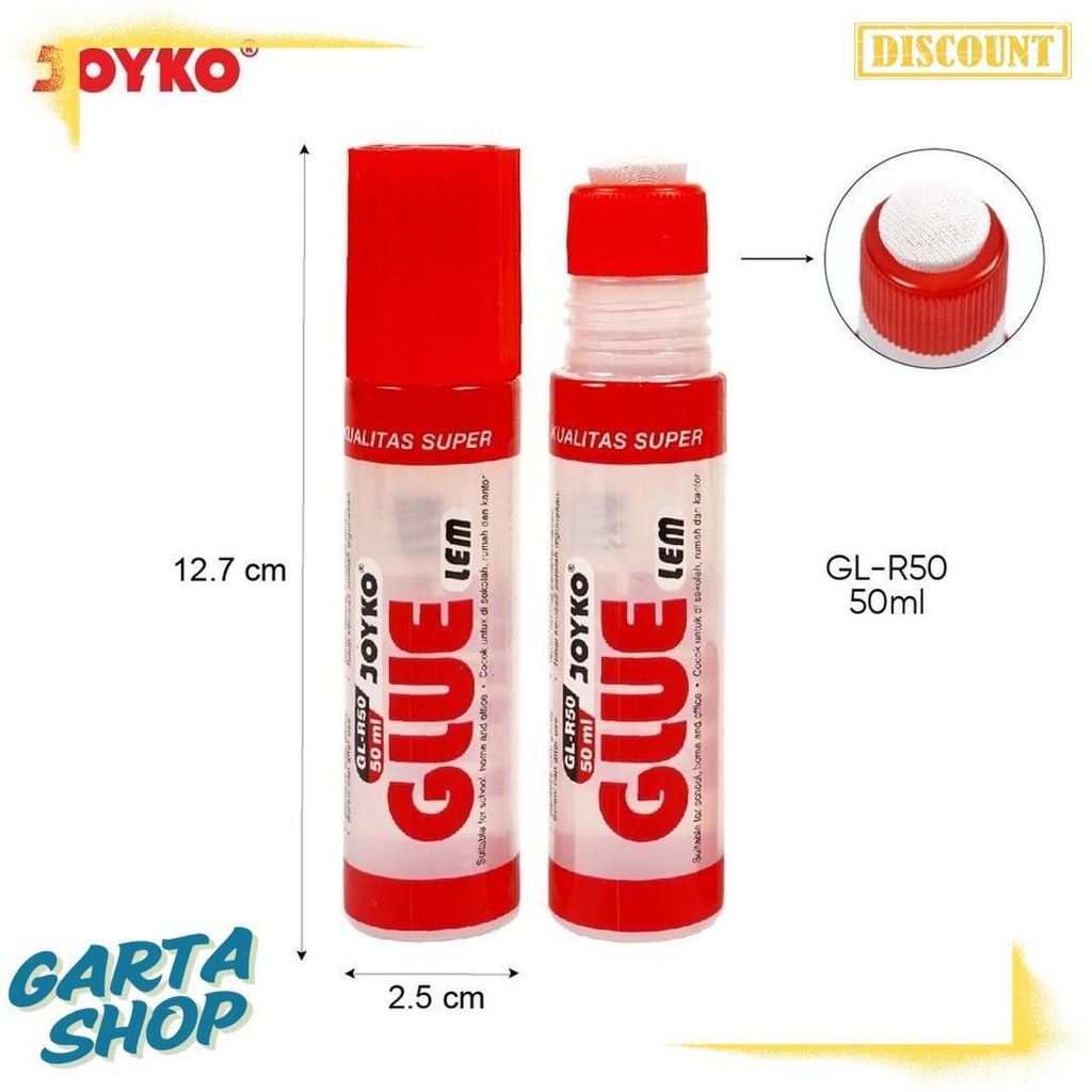 

[ Pack ] Lem Kertas Glue Stick Cair 50 Ml - Joyko Gl-R50 Murah! Terlaris! Produk Ini Banyak Dicari