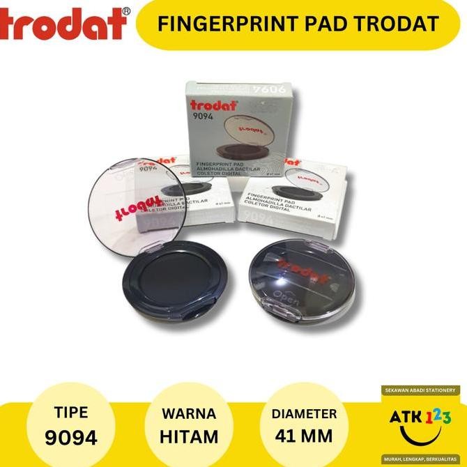 

MURAH Fingerprint Pad / Stampel Cap Jari Merk Trodat 9094 Warna Hitam
