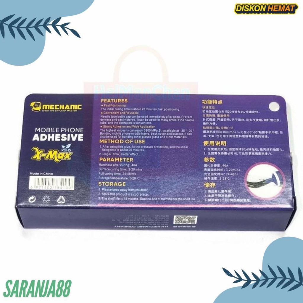 

Lem Jelly Mechanic X-Max Super Lengket 50Ml Mobile Phone Adhesive Diskon