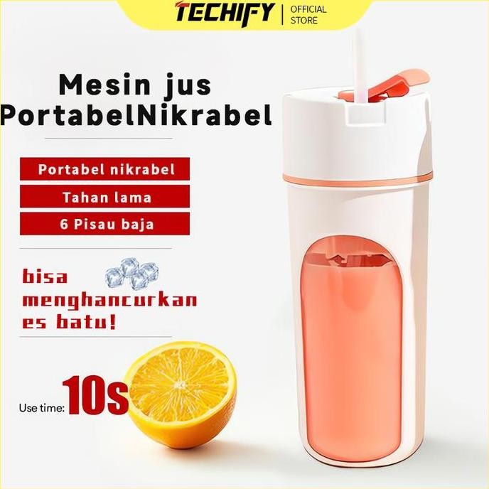 Tersedia Cangkir pembuat jus multifungsi portabel, pembuat jus listrik kecil, blender buah cocok unt