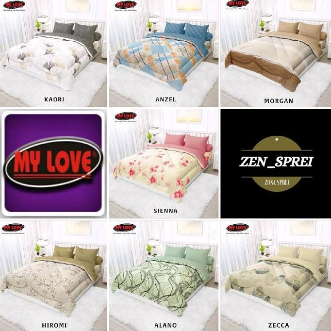 MY LOVE ORIGINAL - BEDCOVER ALL NEW MY LOVE 200X220 BEDCOVER ONLY TANPA SPREI