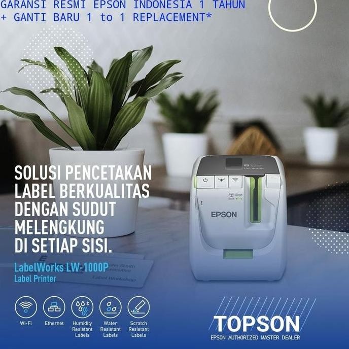 

Epson Labelworks Lw-1000P Label Printer | Label Tahan Air Waterproof New Stok