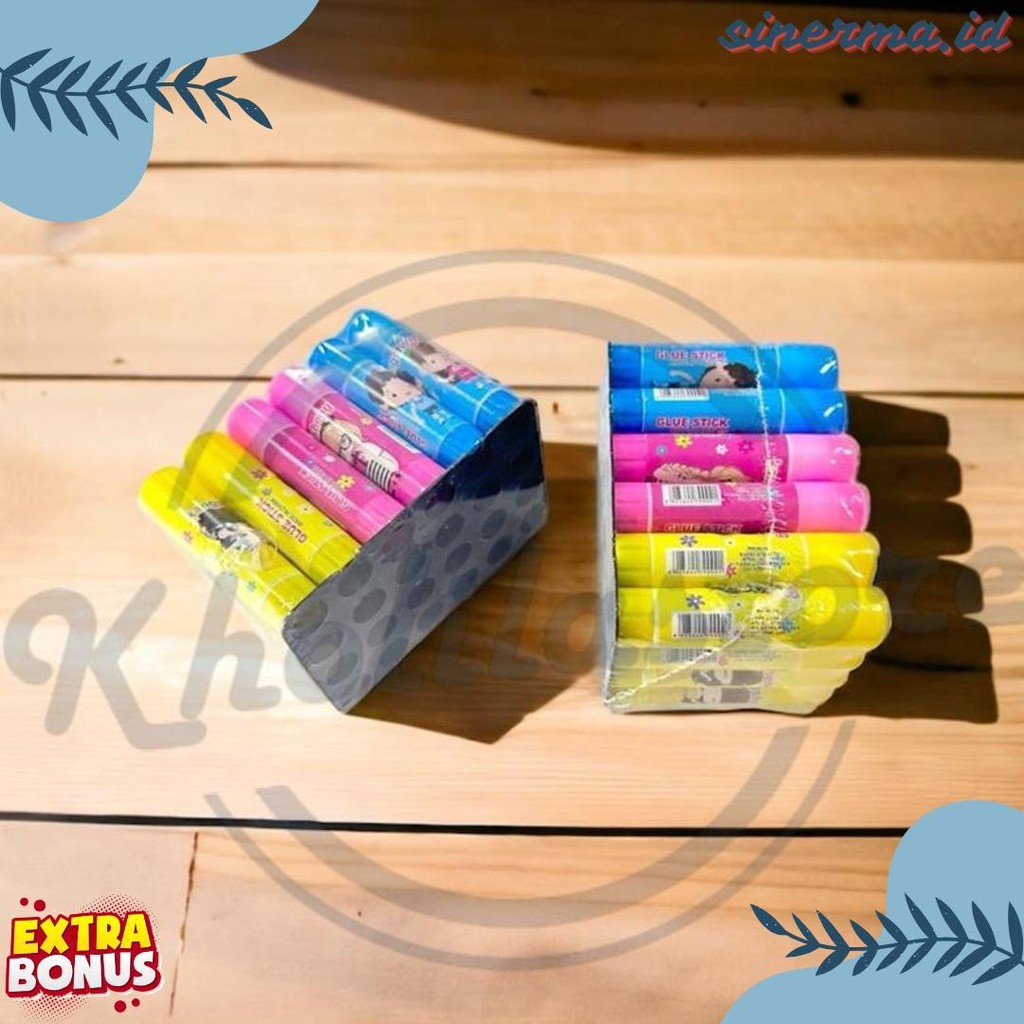 

(24 Pcs) Lem Stik Fancy Glue Stick Kecil 10Gr Terlaris! Produk Ini Banyak Dicari