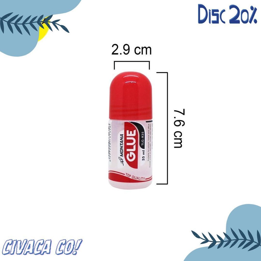 

Montana Lem Cair 35Ml 12 Pcs Liquid Glue Perekat Serbaguna Tlg-R35/Box Diskon Setengah Harga