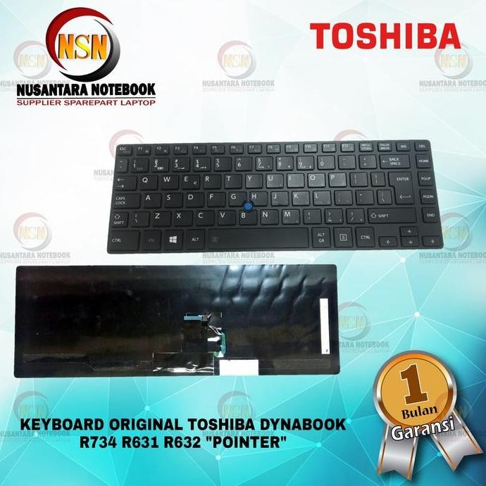 KEYBOARD TOSHIBA DYNABOOK R734/m
