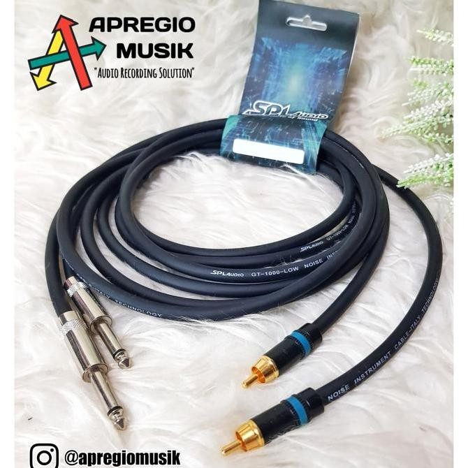 TERMURAH - Kabel RCA to AKAI TRS SPL AUDIO ORIGINAL Sepasang untuk Speaker flat
