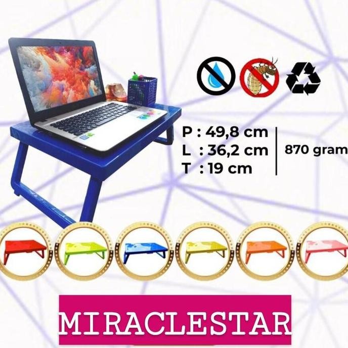 terlaris Kingdom Meja Lipat Belajar Anak Lesehan Makan Ngaji Lap Desk Plastik