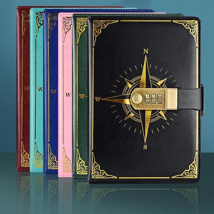 

READY Buku Jurnal Leather Notebook Diary 300 Halaman with Lock - JJ-03 NEW