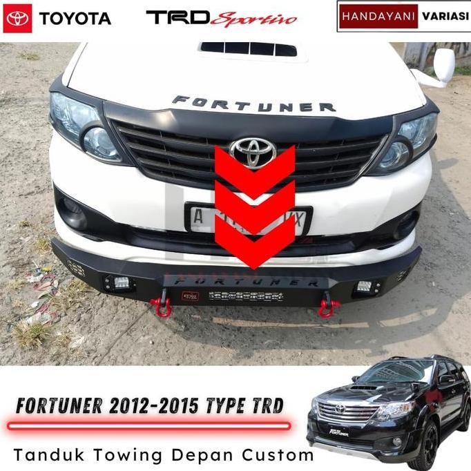 Tanduk Towing Depan Custom Toyota Fortuner TRD 2012 2015 Custom Towing Led