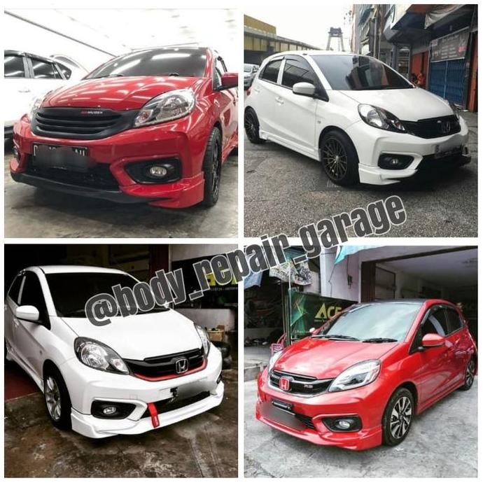 Front Lips Honda Brio Mugen 2016-2022 - Car Accessories warna body