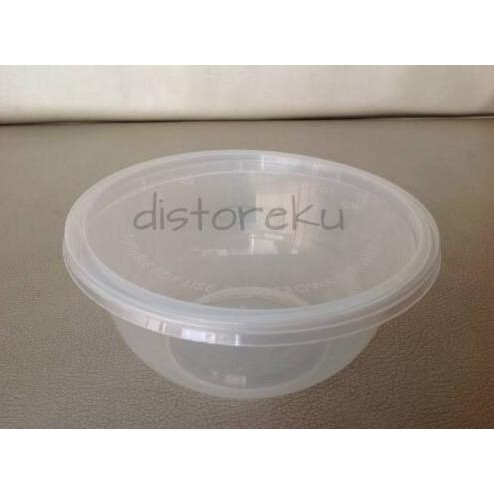 [Allthebest] thinwall mangkok plastik tahan panas + tutup 400ml