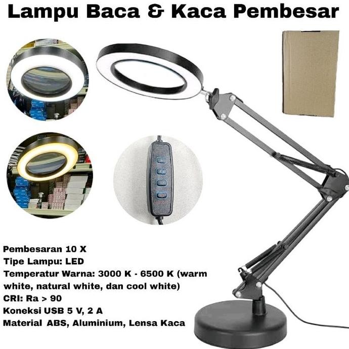 

Tersedia Lampu Baca LED Kaca Pembesar 10x Pembesaran