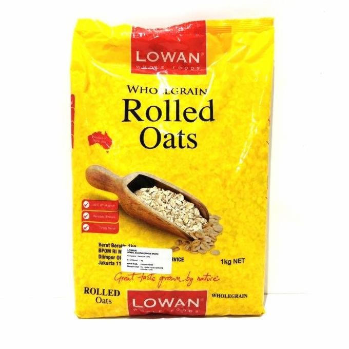 

Lowan Whole Grain Rolled Oats 1 Kg / Lowan Rolled Oat Best Seller