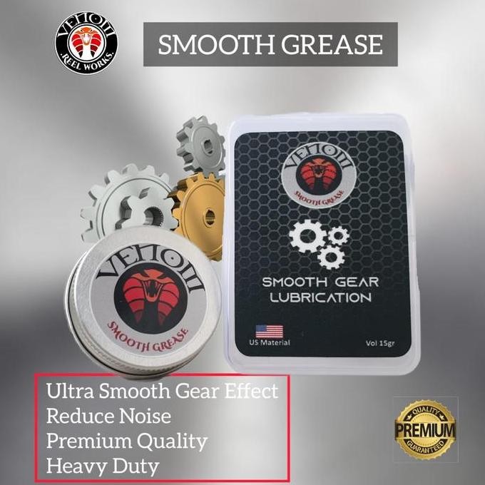 Tersedia VENOM SMOOTH GREASE GEAR REEL / PELUMAS REEL / GEMUK REEL / GREASE PANCING / PELUMAS GEAR