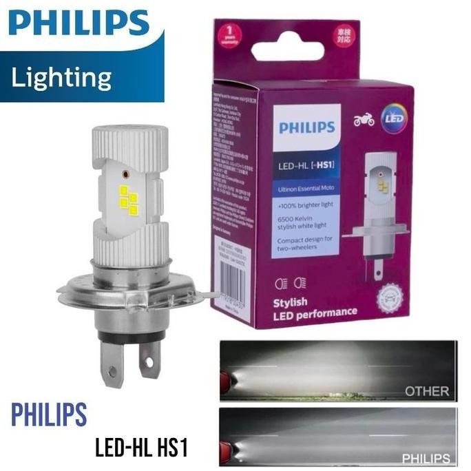 Tersedia LAMPU LED MOTOR PHILIPS 8 LED HL HS1 H4