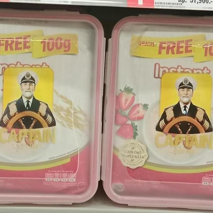 

Captain 800Gr Bonus 100Gr (Free Tumblr) Oatmeal/Havermout Terbaru